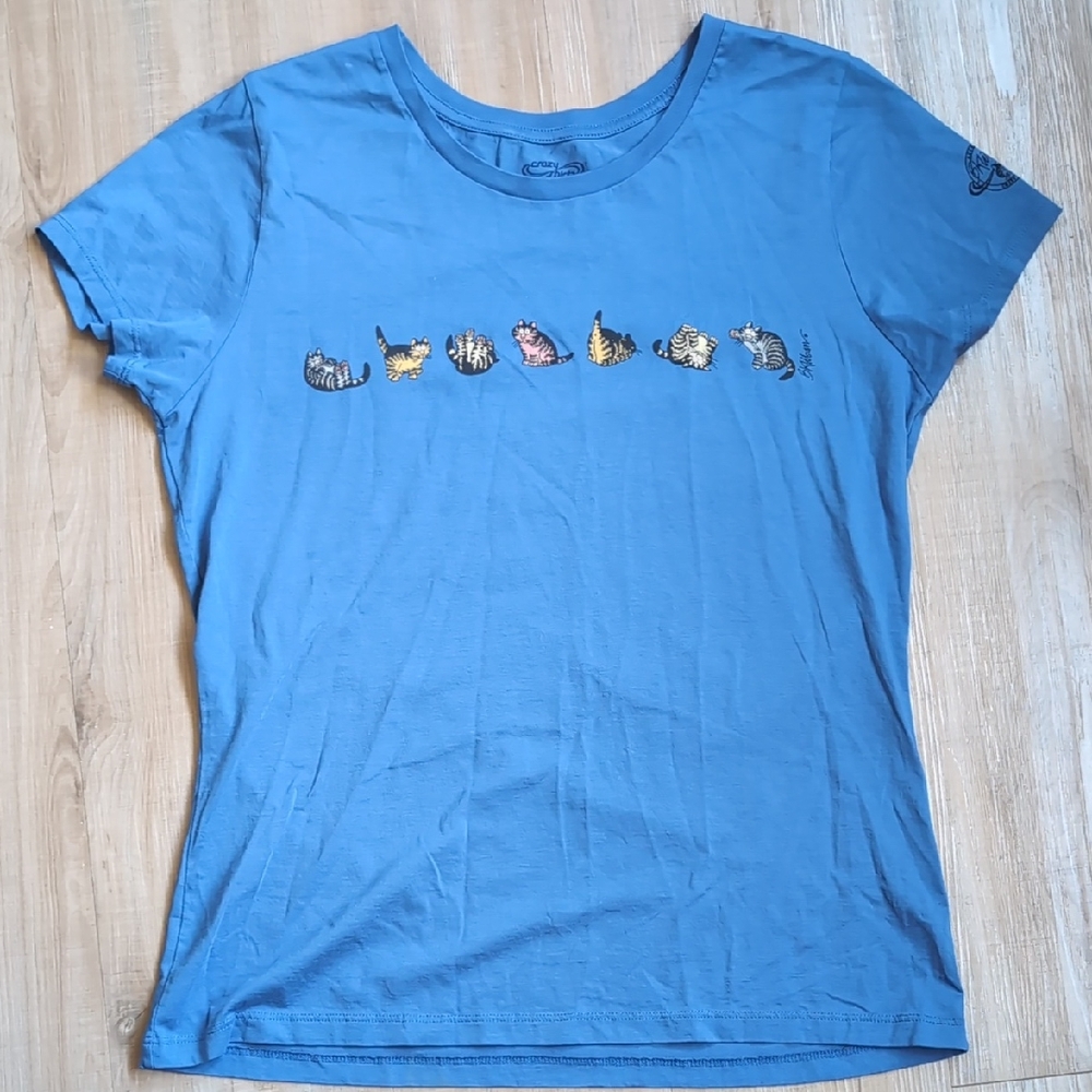 XL Crazy Shirts B. Kilban Cat Shirt